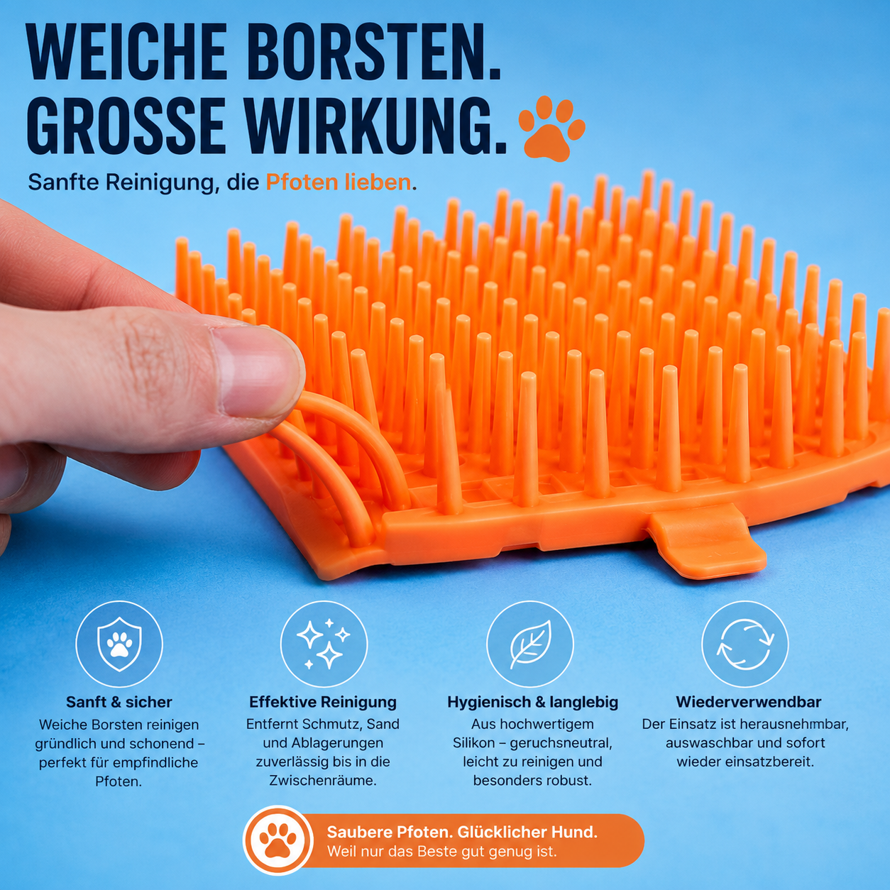 Ruhepfote Pfotenreiniger für Hunde – Saubere Pfoten in Sekunden